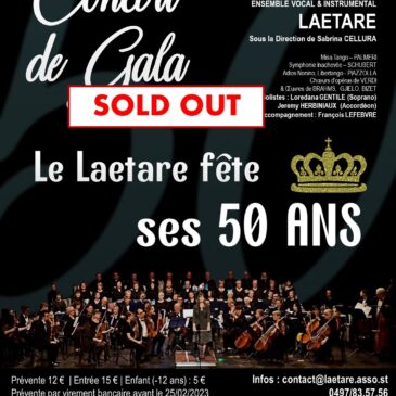 Concert de Gala le dimanche 5 mars 2023 à 16h00